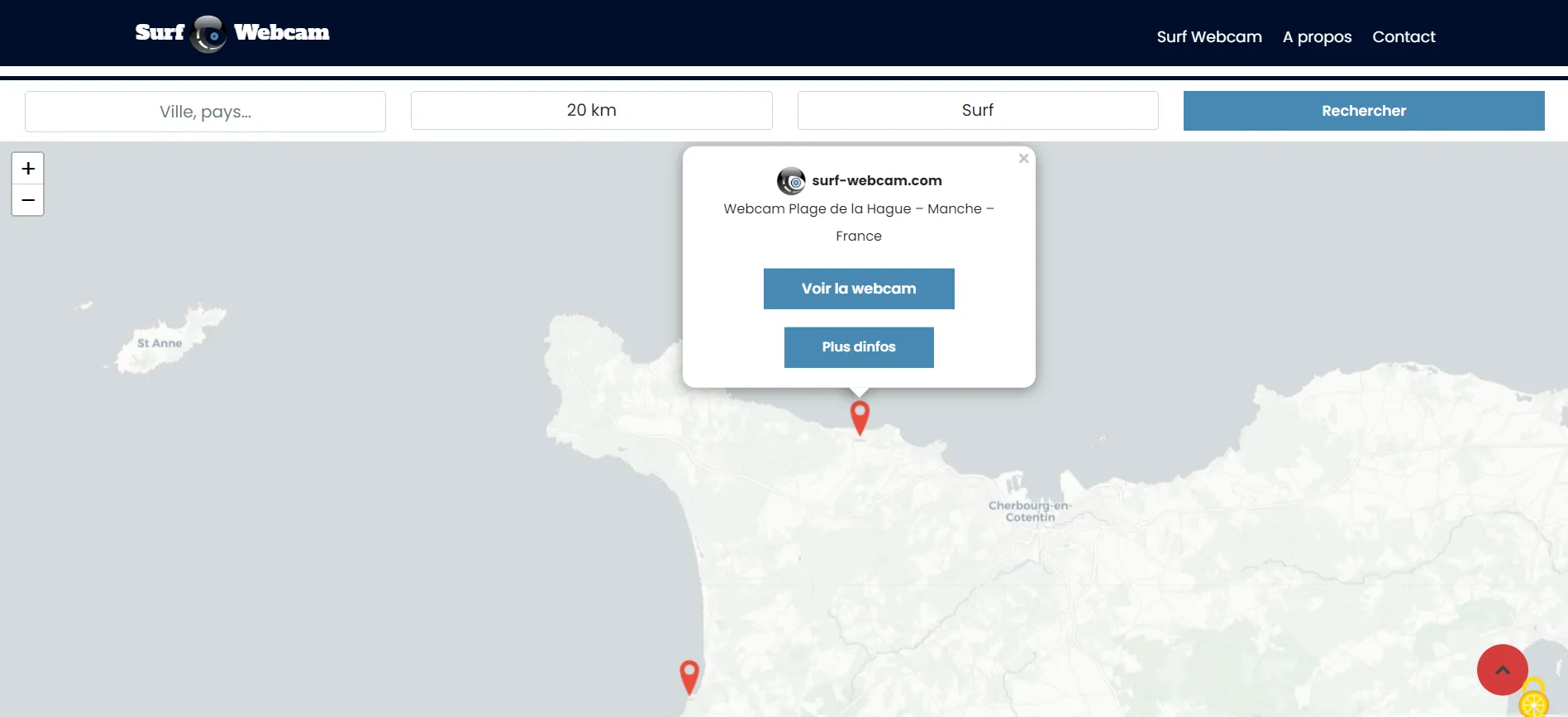 Site internet surf-webcam
